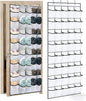 Over the Door Shoe Organizer, 40 Large Mesh Pockets Hanging Shoe Rack for Door, Space Saving Shoe Storage Organizer for Closet, Bedroom, Entryway, White
