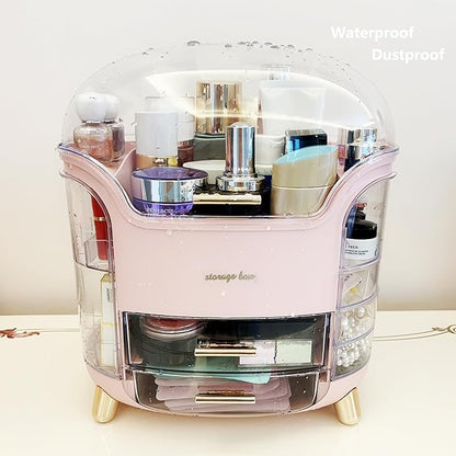 Omeily Upgrade Large Makeup Organizer Countertop Vanity Organizer Cosmetic Organizer Makeup Storage Box Bathroom Counter Organizer Perfume Skincare Organizers Gift Women Clear Design Easy Visibility