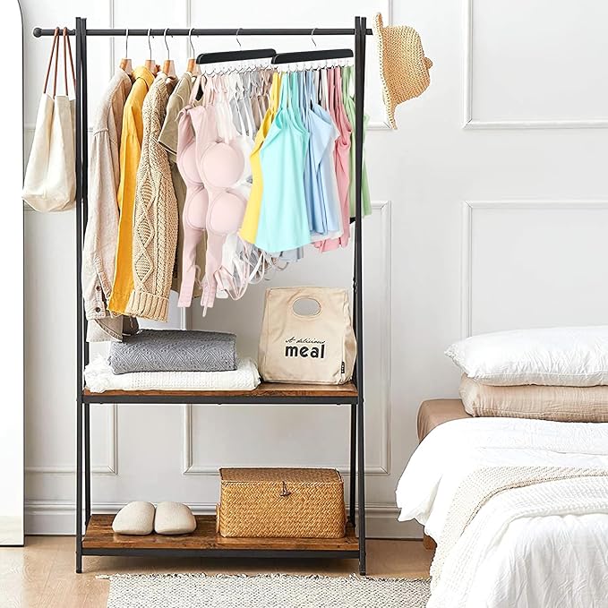 2 Pack Bra Hanger, Capacity Foldable Tank Top Hanger with 40 Hooks, Bra Hangers for Closet Organizer, Premium Wooden Space Saving Hangers Closet Organizers and Storage for Dorm & Apartment