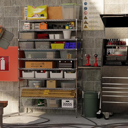 21" Deep x 54" Wide x 86" Height Wire Shelving Kit | 10-Tier | NSF Commercial Storage Rack Unit