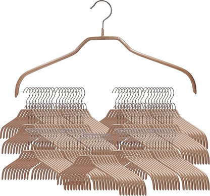 Mawa Clothing Hangers, Steel Hanger with Non-Slip Coating, for Shirts, Dresses, Camisoles, T-Shirts, 360-degree Rotatable Hook