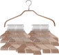 Mawa Clothing Hangers, Steel Hanger with Non-Slip Coating, for Shirts, Dresses, Camisoles, T-Shirts, 360-degree Rotatable Hook