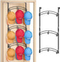 AOODA Space Saving Over the Door Hat Rack for Baseball Caps, Holds up to 27 Caps Metal Hat Organizer with 9 Hooks, Hanging Hat Holder Hanger for Closet, Bedroom (Black)