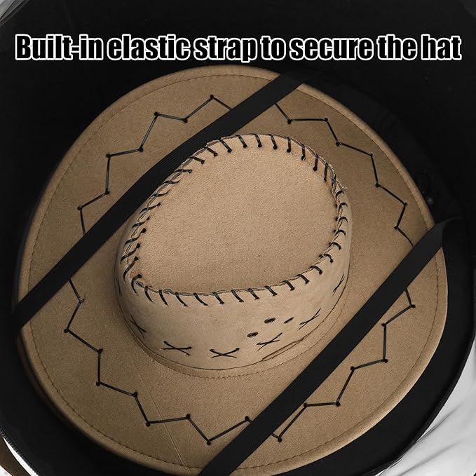Veki Hat Organizer, Hat Box for Women Storage, Large Clear Felt Hats Box, Wide Brim Cowboy Hats Storage Boxes for Men, Round Brim Cap Boxes With Dustproof Lid for Travel and Wardrobe (Black)