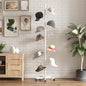 Hat Rack with 15 Circular Hooks Floor Hat Stand Freestanding Hats Rack Stand Adjustable Metal Hats Tree Organizer Rack Display Standing Suitable for Home Store Commercial, White