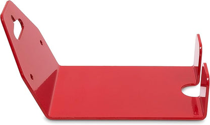 Relaxdays Pedal to Wall Bracket for Bike Bicycle Metal Wall Bracket Wall Mounted Holder for Hanging Up Bicycle Wall Storage, Red