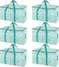 BALEINE 6-Pack Oversized Moving Bags with Reinforced Handles, Heavy-Duty Storage Tote for Clothes, Moving Supplies (Spring Stroll, 6-Pack)