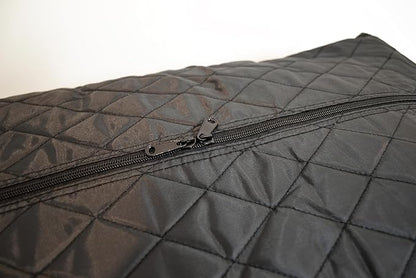 Simple Living Solutions Quilted Storage Bag, Medium, 25 Gallon Heavy Duty Fabric Organizer with Reinforced Handles & Zipper, Ideal for Clothes, Bedding & Travel