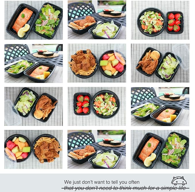 Small Meal Prep Containers Single Lids, 12 OZ [25-Pack] Food Storage Bento BPA Free | Stackable | Reusable Lunch Boxes, Microwave/Dishwasher, Freezer Safe,Portion Control (12 OZ 25 pack)