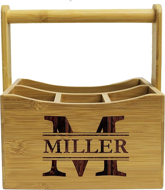 My Personal Memories Personalized Kitchen Utensil Holder Picnic Caddy - Custom Monogrammed
