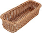Angoily Rattan Woven Basket Tableware Storage Box for Chopsticks Forks Knives Lightweight Kitchen Utensil Organizer 11.81X4.33X2.75 Inches Compact Holder