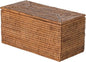 KOUBOO La Jolla Rattan Box, Toilet Roll Storage, Storage Boxes, Rattan Basket Decorative Boxes, Storage Container, Rectangular, Honey - Brown