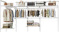 Closet System Wall Mounted 4-10.5 Ft, Heavy Duty Adjustable Wire Shelving with Hanging Rod, Custom Organizer Kit for Bedroom Laundry Mudroom, White