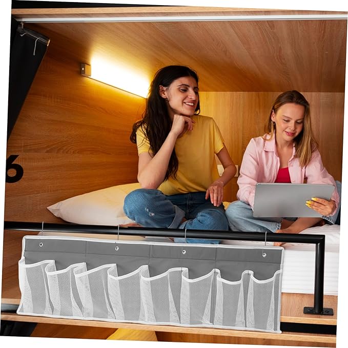 Cabilock Door Shoe Organizer Bedside Hanging Mesh Storage Bag for Rv Caravan Camping Home