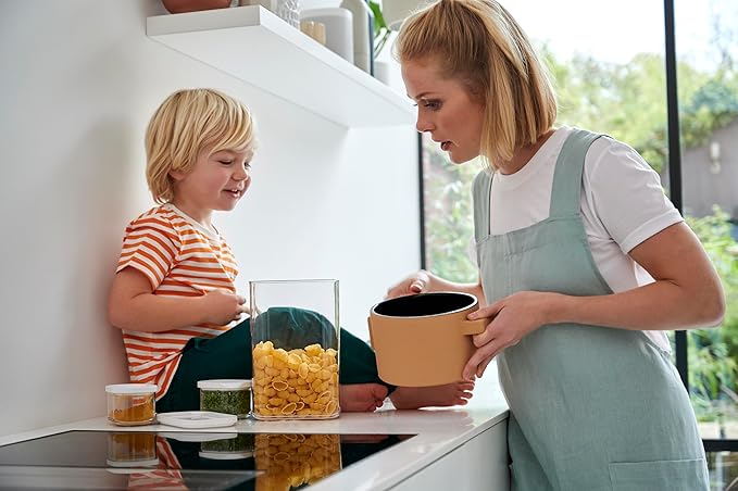 Mepal Modula Transparent Food Storage Container | 15oz/450ml | Perfect for Dry Goods | Dishwasher Safe | White Framed Lid | BPA Free | Made in Holland