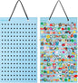PACMAXI Shoe Charms Organizer - 186 Hole Hanging Display Stand, Wall Mounted Holder