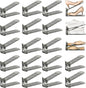 Shoe Slots Organizer, Clear Shoe Stacker, Adjustable Level Shoe Rack,Storage Space Saver for Sneakers Display (Grey Transparent, 20Pack)