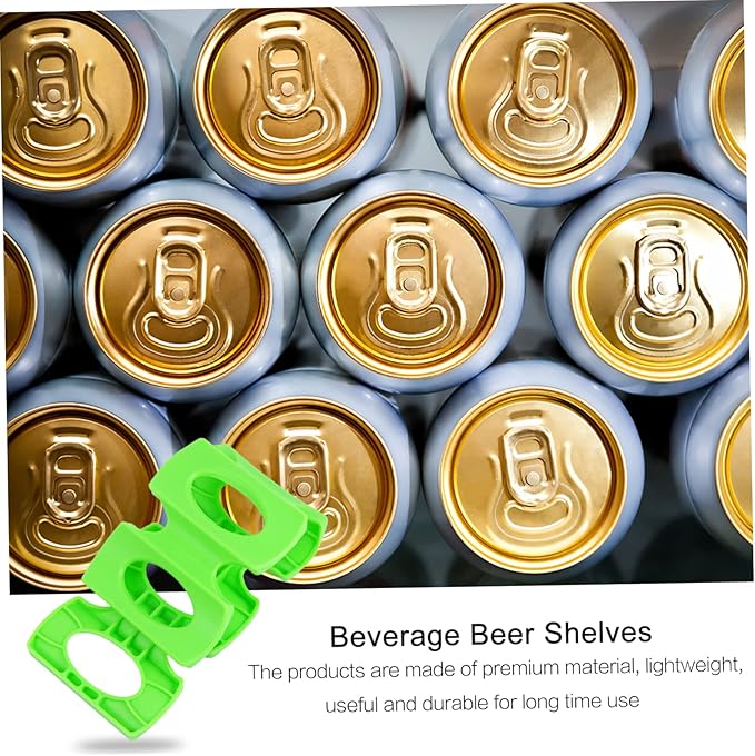 PRETYZOOM 4pcs Beverage Storage Mat Fridge Can Holder Beer Bottles Stacker Pourers for Alcohol Drink Fridge Organizer