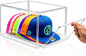 Hat Organizer for Baseball Caps, Clear Stackable Hat Storage Box with Magnetic Door & Sliding Drawer, Large Capacity, Dustproof Display Case for Closet 13