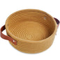 ABenkle Small Storage Basket, Mini Cotton Rope Storage Bin, Cute Tiny Shelf Baskets, Boho Decorative Toy Organizer for Nursery, Spa, Empty Gift Basket - XS, Brown
