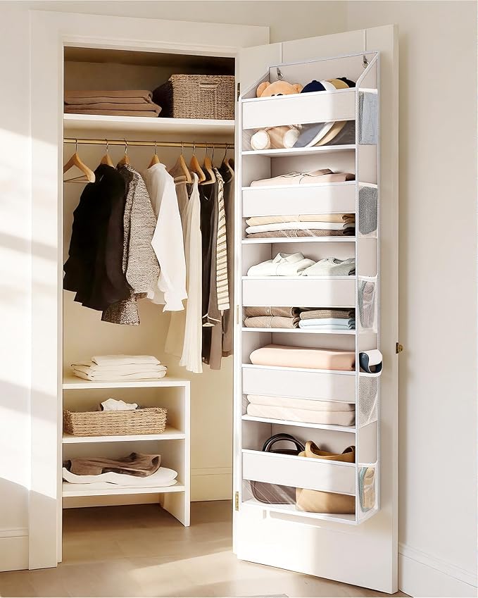 ULG 2 Pack 5-tier Over the Door Organizer Beige