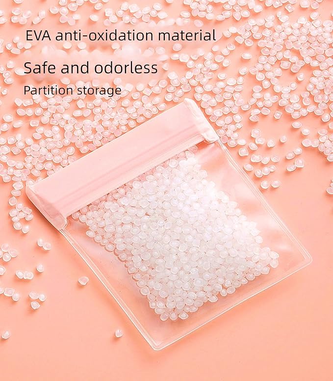 24PCS Jewelry Bags -EVA Anti-Tarnish Jewelry Storage Bags, Travel Jewelry Bag Reusable & Anti-Oxidation Thickened Storage for Necklaces, Earrings, Rings and More（Pink）