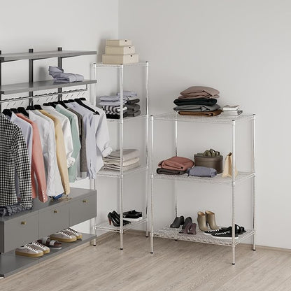 24" Deep x 36" Wide x 54" Height Wire Shelving Kit | 3-Tier | NSF Commercial Storage Rack Unit