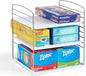 YouCopia UpSpace Cabinet Box Organizer, Adjustable Kitchen and Pantry Shelf for Plastic Wrap and Foil Storage, Extra Large, White