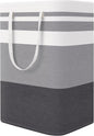 StorageRight Large Collapsible Laundry Basket Hamper with Easy Carry Handles，Freestanding Clothes Hampers for Laundry, Bedroom, Dorm, Towels, Toys, 75L, Gradient Grey