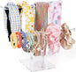Suneerplay Headband Holder Scrunchie Holders Acrylic, Clear Hair Ties Stand Organizer, Headband Display Stand, Scrunchie Storage Organizers, Hair Accessories Organizer for Women and Girls