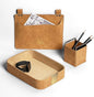 Luxury PU Leather Tray, Stylish and Durable Catch-All Organizer for Desk, Vanity, Nightstand, and Kitchen. Decorative, Non-Slip, Perfect for Jewelry Watch Keys Wallet Coins Cell Phones