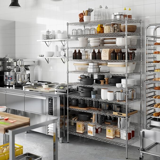 21" Deep x 48" Wide x 86" Height Wire Shelving Kit | 10-Tier | NSF Commercial Storage Rack Unit