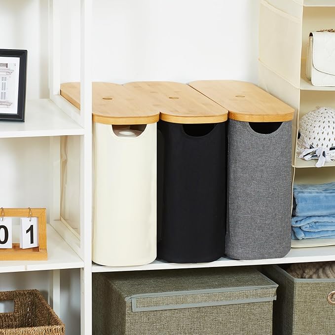 Toilet Paper Storage with Lid, Large Toilet Paper Holder for up to 12 Rolls, Free Standing Bathroom Storage Organizer with Lid, Beige
