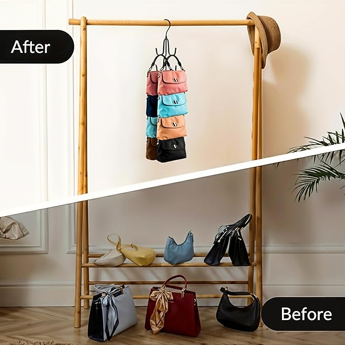 Cap Hanger Organizer | Multipurpose Purse Hanger Closet, Toy Organizers and Storage for Closets & Hat Hangers for Closet | Black Metal Closet Organizer Baseball Cap Holder for Cupboard