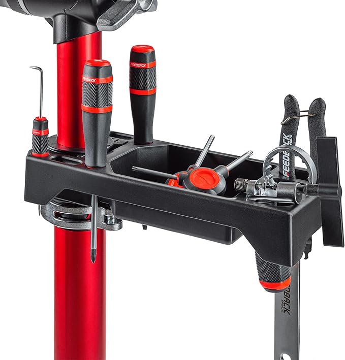 Feedback Sports | Tool Tray for Bike Repair Stands | Compatible W Upright Repair Stands | Black