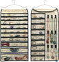 BB Brotrade Hanging Jewelry Organizer,Accessories Organizer,56 Pocket Organizer for Holding Jewelries (Beige-56 Pockets)