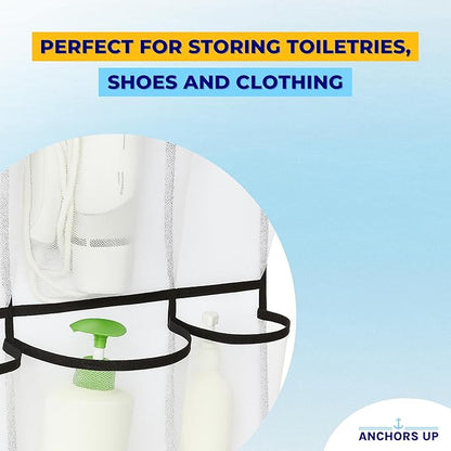 Cruise Cabin Over Door Organizer for Shoes, Toiletries and Accessories – 24 Pockets – Tested on All Cruise Lines such as Carnival, Royal Caribbean, Celebrity, Norwegian etc – Cruise Essentials