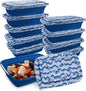 Best Brands Disney Meal Prep Containers - 20-Piece Reusable Food Containers with Lids - Freezer, Microwave & Dishwasher Safe - Featuring Mickey & Minnie, Lilo & Stitch - 33.8 Oz To Go Food Containers
