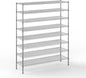 18" Deep x 60" Wide x 74" Height Wire Shelving Kit | 8-Tier | NSF Commercial Storage Rack Unit