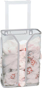 Deco Brothers Over The Cabinet Door Grocery Bag Holder, Silver