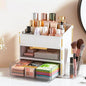 Large Capacity Makeup Organizer Countertop with Brush Holder, Vanity Skincare Perfume Storage Box for Bathroom, Mother's Day Birthday Anniversary Teen Girl Gifts for Women Mom
