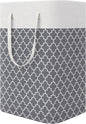 StorageRight Laundry Basket Hamper Large Collapsible Laundry Hamper with Easy Carry Handles，Freestanding Clothes Hampers for Laundry, Bedroom, Dorm, Clothes, Towels, 75L, Clover Grey