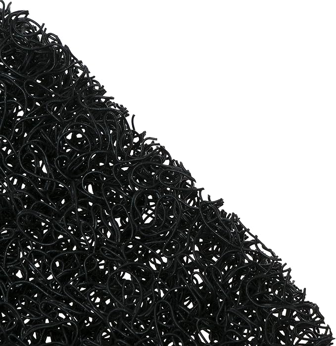 Snowkingdom 4 Pack Black Soap Saver Draining Lift Pad 2.9" x 4.5" PVC Non-BPA Non-Slip Durable