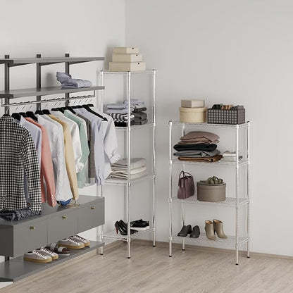 14" Deep x 30" Wide x 54" Height Wire Shelving Kit | 4-Tier | NSF Commercial Storage Rack Unit