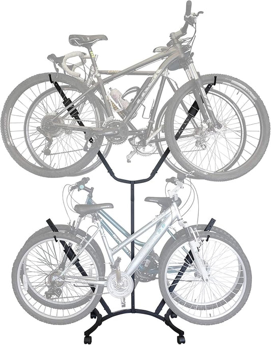 Let's Go Aero V-Tree™-4 Four Bike Home, Garage, & Office Mobile Storage Stand (Model B00284)