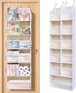 ULG Over the Door Organizer, 6-Tier Hanging Storage with Clear Windows, 19 Pockets for Closet,Bathroom & Nursery Door Organizer