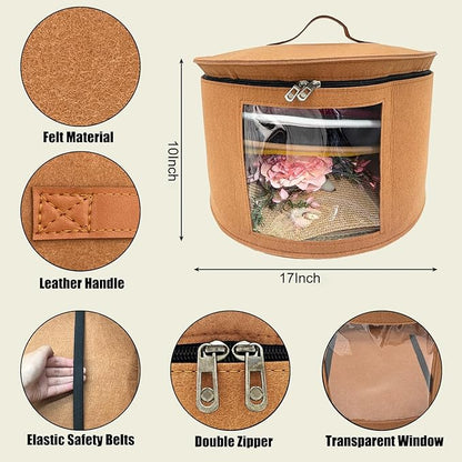 Hat Storage Box,Hat Boxes for Women Storage,Cowboy Hats Holder for Travel,Wide Brims Hat Carrier Case,Stuffed Animal Toy Organizer,Hat Box Closet Organizers and Storage,Hat Boxes for Men