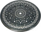 VIVIJASON 35.4" Cast Aluminum Lazy Susan Turntable, 360° Large Rotating Display Tray with Silent Bearings, Round Table Top Swivel Serving Plate with 2" Umbrella Hole for Outdoor Dining Table