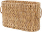 Coeusy Toilet Paper Storage Basket, Water Hyacinth Toilet Paper Holder for Up to 6 Mega Rolls, Wicker Basket for Bathroom Accessories Organizer, Boho Hand Woven Rattan Decorative Decor, Natural