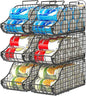 Sonyabecca 6-Pack Can Storage Organizer Pantry, Stackable Kitchen Canned Food Holder With Handles, Can Organizer For Pantry Countertop Cabinet, Beverage Drink Pop Soda Can Dispenser Patent Pending